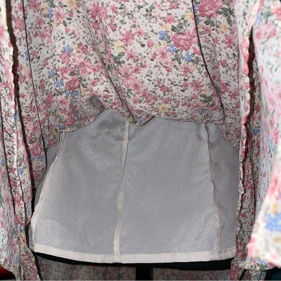 Nwt Cider Ditsy Floral Ruched Cami Dress sz S - Picture 5 of 14